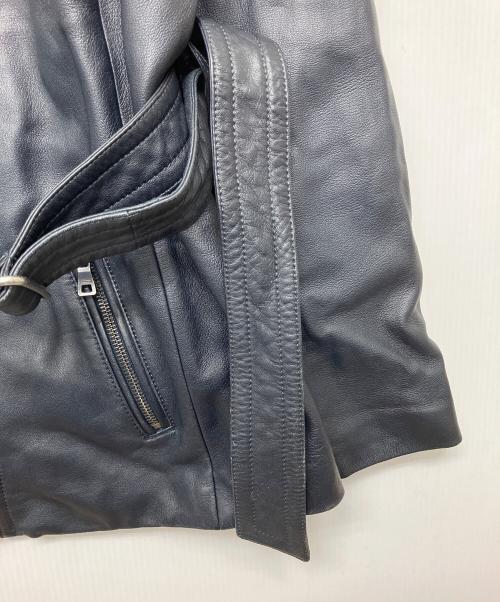 COACH（コーチ）COACH (コーチ) レザージャケット ブラック サイズ:XLの古着・服飾アイテム