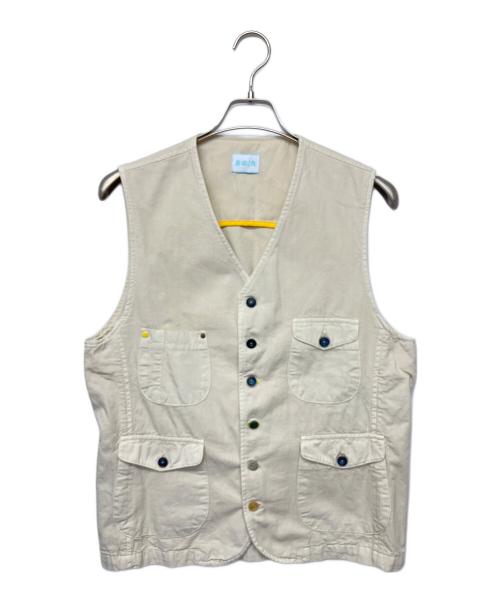 bernate（ベルナーテ）bernate (ベルナーテ) M210155　コットンベスト ベージュ サイズ:Lの古着・服飾アイテム