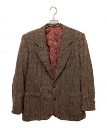 Yves Saint Laurent（イヴサンローラン）の古着「Harris Tweed テーラードジャケット」｜ブラウン