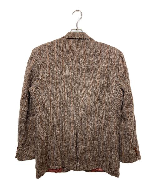 Yves Saint Laurent（イヴサンローラン）Yves Saint Laurent (イヴサンローラン) Harris Tweed テーラードジャケット ブラウン サイズ:不明の古着・服飾アイテム