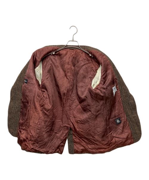 Yves Saint Laurent（イヴサンローラン）Yves Saint Laurent (イヴサンローラン) Harris Tweed テーラードジャケット ブラウン サイズ:不明の古着・服飾アイテム