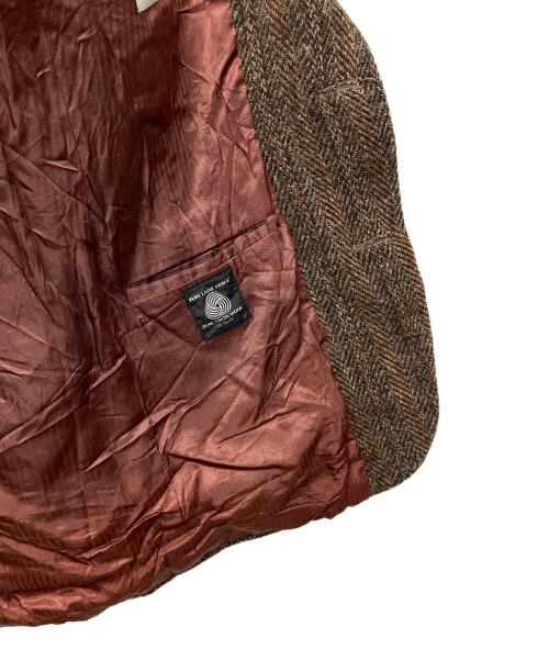 Yves Saint Laurent（イヴサンローラン）Yves Saint Laurent (イヴサンローラン) Harris Tweed テーラードジャケット ブラウン サイズ:不明の古着・服飾アイテム
