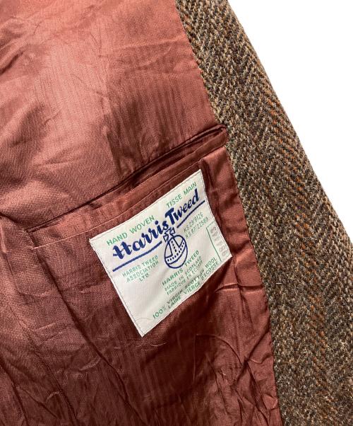 Yves Saint Laurent（イヴサンローラン）Yves Saint Laurent (イヴサンローラン) Harris Tweed テーラードジャケット ブラウン サイズ:不明の古着・服飾アイテム