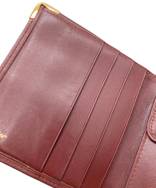 Cartier（カルティエ）Cartier (カルティエ) マストライン 2つ折り財布 レッドの古着・服飾アイテム