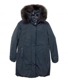 IENA×WOOLRICH（イエナ×ウールリッチ）の古着「MAPLE　別注フォックスファーダウンコート」｜ブラック