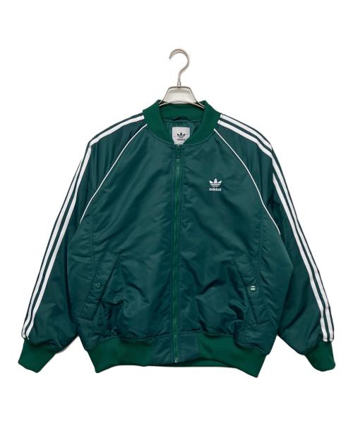 adidas（アディダス）adidas (アディダス) HZ0693　プレミアムカレッジジャケット グリーン サイズ:2XL 未使用品の古着・服飾アイテム