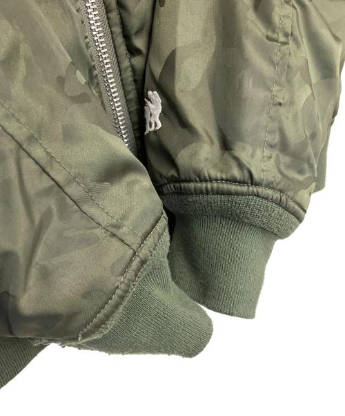 Aape BY A BATHING APE（エーエイプ バイ アベイシングエイプ）Aape BY A BATHING APE (エーエイプ バイ アベイシングエイプ) AAPJKM7313XXD　MA-1ジャケット グリーン サイズ:185の古着・服飾アイテム