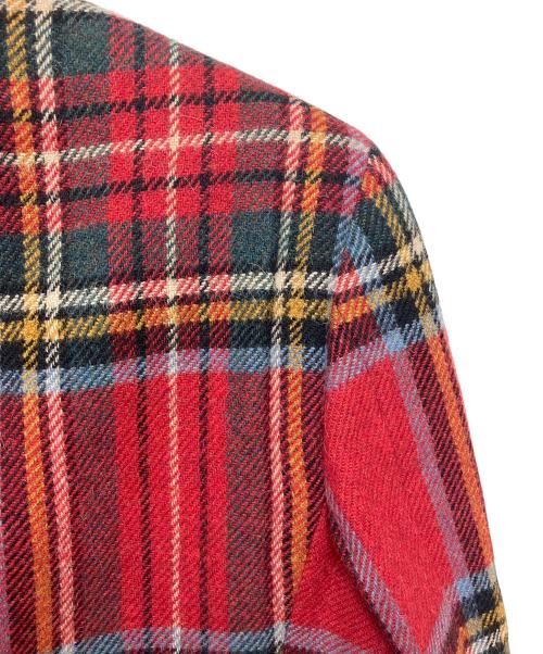 POLO RALPH LAUREN（ポロ・ラルフローレン）POLO RALPH LAUREN (ポロ・ラルフローレン) チェックテーラードジャケット レッド サイズ:42R 180/104の古着・服飾アイテム