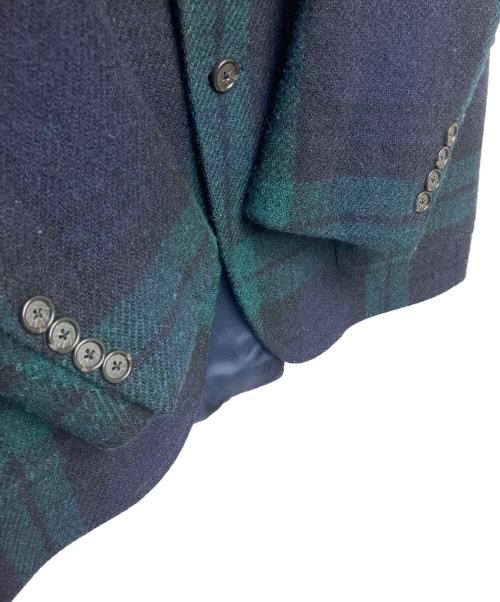 POLO RALPH LAUREN（ポロ・ラルフローレン）POLO RALPH LAUREN (ポロ・ラルフローレン) 715572628　ツイードジャケット グリーン×ネイビー サイズ:サイズタグ切れの古着・服飾アイテム