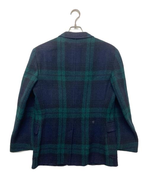 POLO RALPH LAUREN（ポロ・ラルフローレン）POLO RALPH LAUREN (ポロ・ラルフローレン) 715572628　ツイードジャケット グリーン×ネイビー サイズ:サイズタグ切れの古着・服飾アイテム