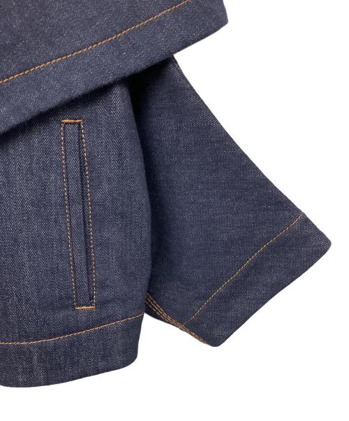 FENDI（フェンディ）FENDI (フェンディ) FLF515 A0MR　CUT OUT DENIM JACKET　デニムジャケット ネイビー サイズ:36の古着・服飾アイテム