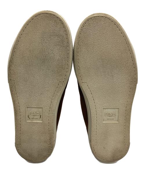 FENDI（フェンディ）FENDI (フェンディ) ムートン　スニーカー ブラウン サイズ:25cmの古着・服飾アイテム