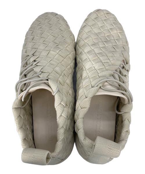 BOTTEGA VENETA（ボッテガベネタ）BOTTEGA VENETA (ボッテガベネタ) イントレチャートプラットスニーカー アイボリー サイズ:25cmの古着・服飾アイテム