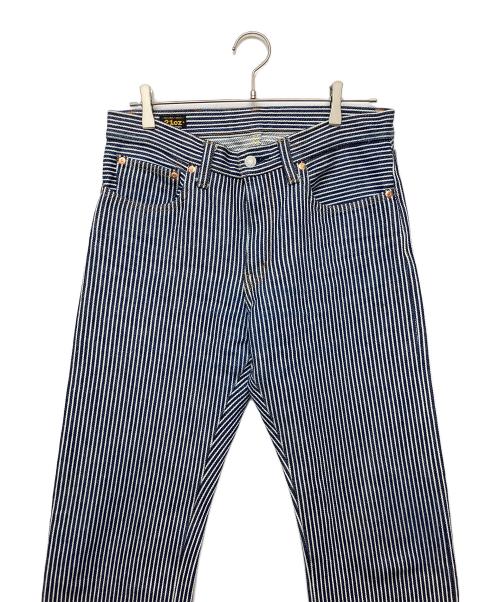 KOJIMA GENES（コジマジーンズ）KOJIMA GENES (コジマジーンズ) 21oz　パンツ ネイビー×ホワイト サイズ:83.5cm (W33)の古着・服飾アイテム