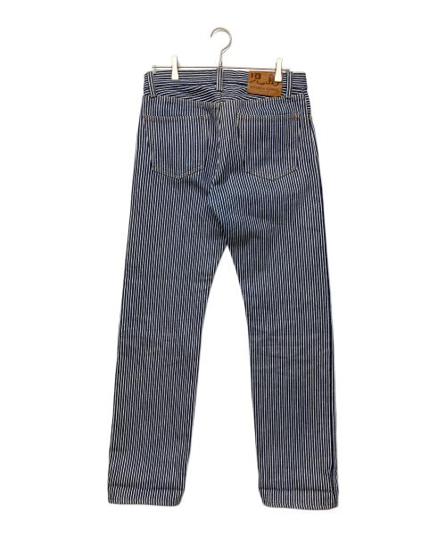 KOJIMA GENES（コジマジーンズ）KOJIMA GENES (コジマジーンズ) 21oz　パンツ ネイビー×ホワイト サイズ:83.5cm (W33)の古着・服飾アイテム