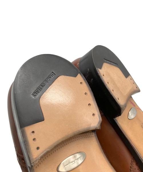Salvatore Ferragamo（サルヴァトーレ フェラガモ）Salvatore Ferragamo (サルヴァトーレ フェラガモ) D25U　ドレスシューズ ブラウン サイズ:9の古着・服飾アイテム