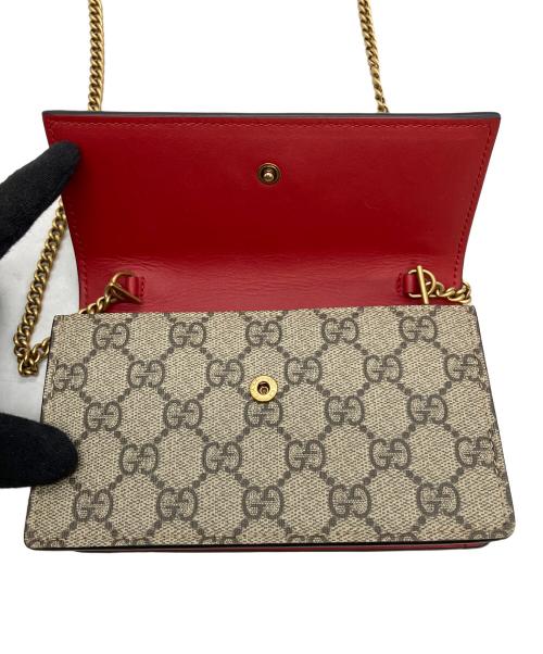 GUCCI（グッチ）GUCCI (グッチ) GGスプリーム　ショルダーポーチ アイボリーの古着・服飾アイテム