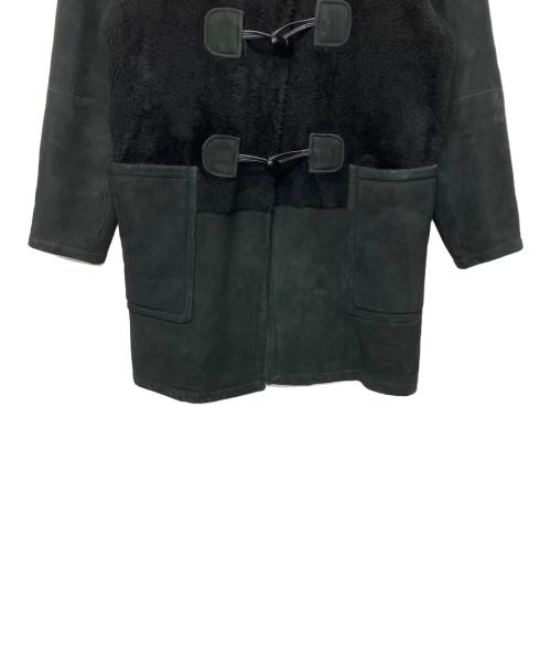 ADORE（アドーア）ADORE (アドーア) ムートンダッフルコート ブラック サイズ:38の古着・服飾アイテム