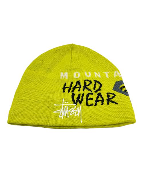 MOUNTAIN HARD WEAR（マウンテンハードウェア）MOUNTAIN HARD WEAR (マウンテンハードウェア) stussy (ステューシー) ニット帽 グリーンの古着・服飾アイテム