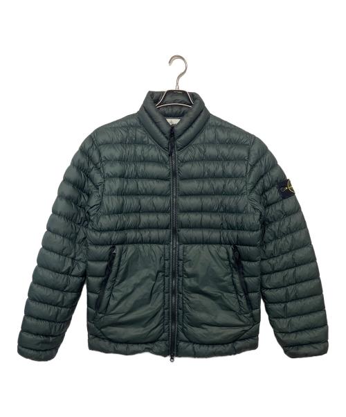 STONE ISLAND（ストーンアイランド）STONE ISLAND (ストーンアイランド) GARMENT DYED MICRO YARN DOWN ダウンジャケット グリーン サイズ:Lの古着・服飾アイテム