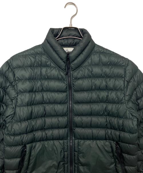 STONE ISLAND（ストーンアイランド）STONE ISLAND (ストーンアイランド) GARMENT DYED MICRO YARN DOWN ダウンジャケット グリーン サイズ:Lの古着・服飾アイテム