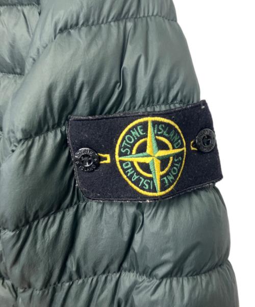 STONE ISLAND（ストーンアイランド）STONE ISLAND (ストーンアイランド) GARMENT DYED MICRO YARN DOWN ダウンジャケット グリーン サイズ:Lの古着・服飾アイテム