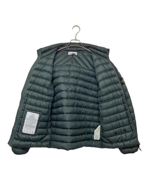 STONE ISLAND（ストーンアイランド）STONE ISLAND (ストーンアイランド) GARMENT DYED MICRO YARN DOWN ダウンジャケット グリーン サイズ:Lの古着・服飾アイテム