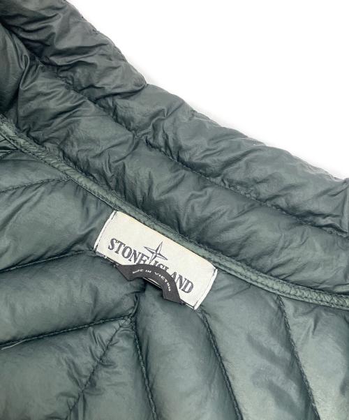 STONE ISLAND（ストーンアイランド）STONE ISLAND (ストーンアイランド) GARMENT DYED MICRO YARN DOWN ダウンジャケット グリーン サイズ:Lの古着・服飾アイテム