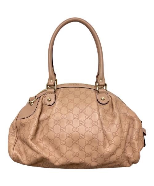 GUCCI（グッチ）GUCCI (グッチ) GG　スーキー　ハンドバッグ ベージュの古着・服飾アイテム