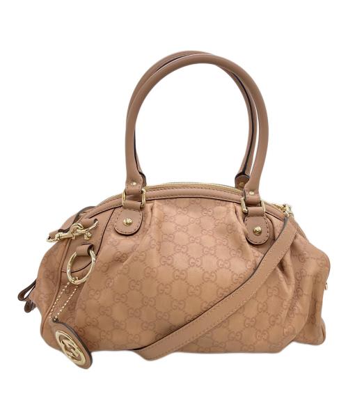 GUCCI（グッチ）GUCCI (グッチ) GG　スーキー　ハンドバッグ ベージュの古着・服飾アイテム