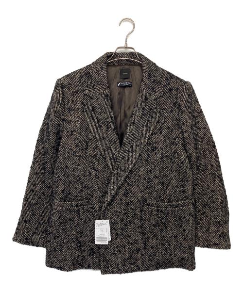 Spick and Span（スピック＆スパン）Spick and Span (スピック＆スパン) 25-020-200-8024-4-0　ウールジャケット ブラック×アイボリー サイズ:M 未使用品の古着・服飾アイテム