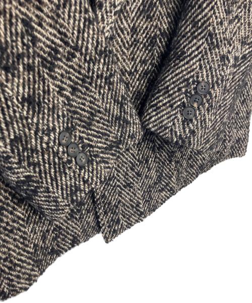 Spick and Span（スピック＆スパン）Spick and Span (スピック＆スパン) 25-020-200-8024-4-0　ウールジャケット ブラック×アイボリー サイズ:M 未使用品の古着・服飾アイテム