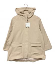 BETOUPE（ベトゥープ）の古着「リサイクルツイルフーデットコート」｜アイボリー
