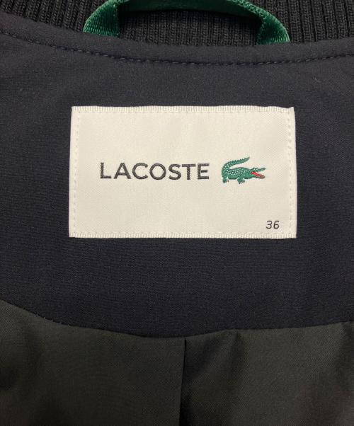 LACOSTE（ラコステ）LACOSTE (ラコステ) MA-1ダウンコート ブラック サイズ:36の古着・服飾アイテム