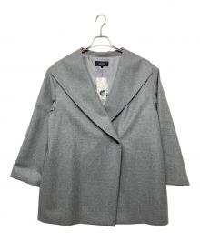 UNTITLED（アンタイトル）の古着「ネオカレッジフラノ ビッグショールコート」｜グレー
