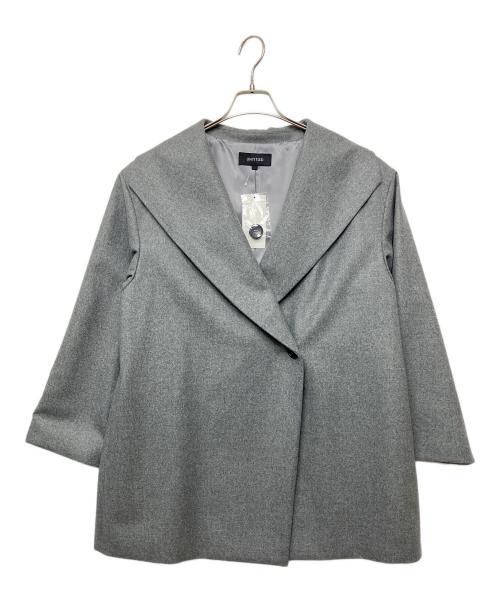 UNTITLED（アンタイトル）UNTITLED (アンタイトル) ネオカレッジフラノ ビッグショールコート グレー サイズ:44 未使用品の古着・服飾アイテム