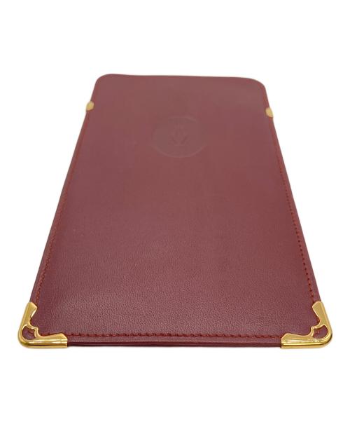 Cartier（カルティエ）Cartier (カルティエ) ライン　メガネケース レッドの古着・服飾アイテム