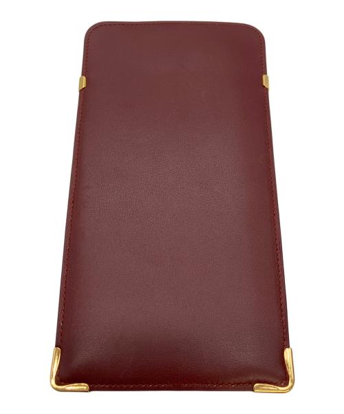 Cartier（カルティエ）Cartier (カルティエ) ライン　メガネケース レッドの古着・服飾アイテム