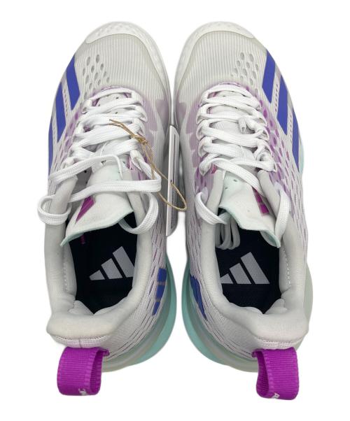 adidas（アディダス）adidas (アディダス) Adizero Cybersonic　スニーカー ホワイト×ブルー サイズ:23cm 未使用品の古着・服飾アイテム
