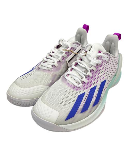 adidas（アディダス）adidas (アディダス) Adizero Cybersonic シューズ ホワイト×パープル サイズ:26cm 未使用品の古着・服飾アイテム
