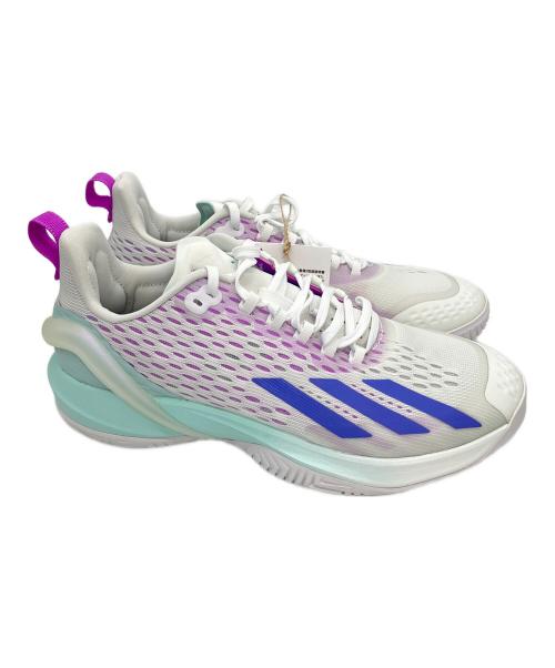 adidas（アディダス）adidas (アディダス) Adizero Cybersonic シューズ ホワイト×パープル サイズ:26cm 未使用品の古着・服飾アイテム