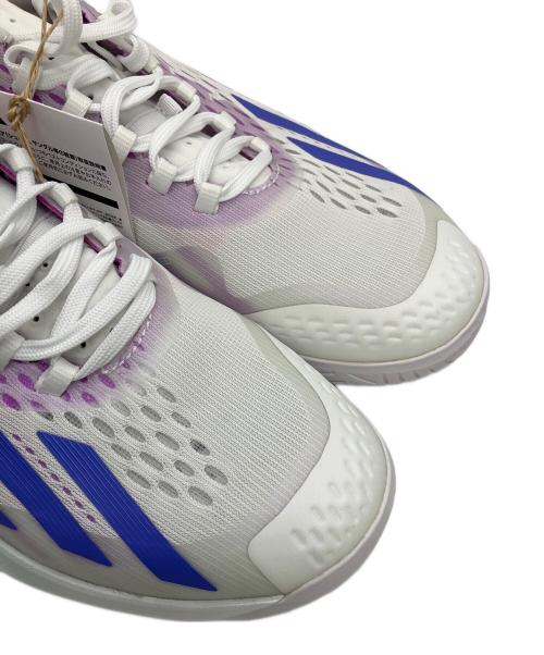 adidas（アディダス）adidas (アディダス) Adizero Cybersonic シューズ ホワイト×パープル サイズ:26cm 未使用品の古着・服飾アイテム