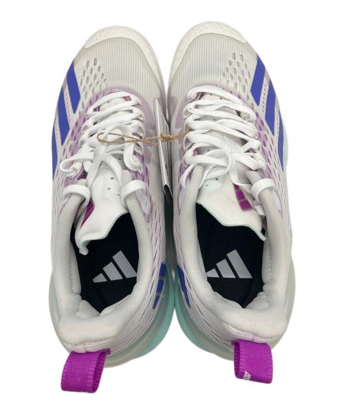 adidas（アディダス）adidas (アディダス) Adizero Cybersonic シューズ ホワイト×パープル サイズ:26cm 未使用品の古着・服飾アイテム