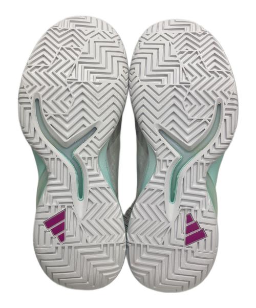 adidas（アディダス）adidas (アディダス) Adizero Cybersonic シューズ ホワイト×パープル サイズ:26cm 未使用品の古着・服飾アイテム