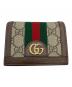 GUCCI（グッチ）の古着「523155 コンパクトウォレット」｜ブラウン