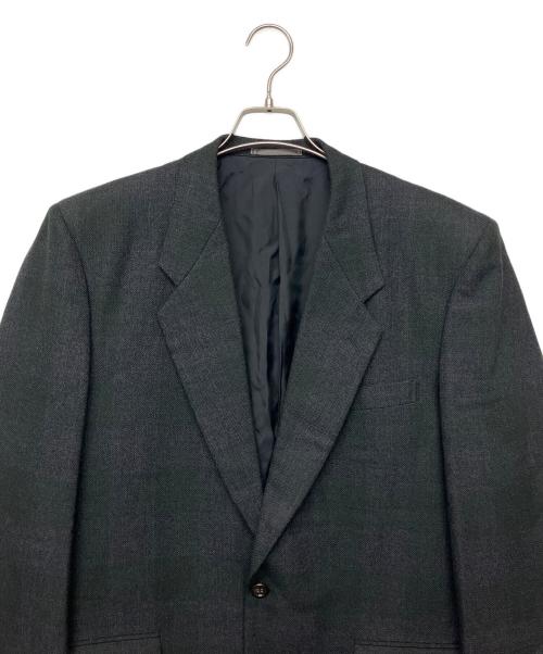 COMME des GARCONS（コムデギャルソン）COMME des GARCONS (コムデギャルソン) hj-0801m　テーラードジャケット ブラック×グリーン サイズ:Mの古着・服飾アイテム