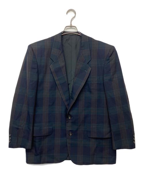 COMME des GARCONS（コムデギャルソン）COMME des GARCONS (コムデギャルソン) HJ-05011S　テーラードジャケット ブラウン×グリーン サイズ:Sの古着・服飾アイテム