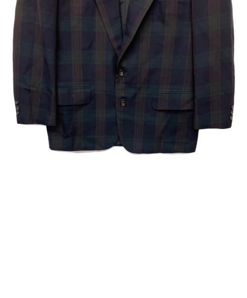 COMME des GARCONS（コムデギャルソン）COMME des GARCONS (コムデギャルソン) HJ-05011S　テーラードジャケット ブラウン×グリーン サイズ:Sの古着・服飾アイテム