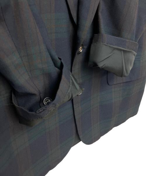 COMME des GARCONS（コムデギャルソン）COMME des GARCONS (コムデギャルソン) HJ-05011S　テーラードジャケット ブラウン×グリーン サイズ:Sの古着・服飾アイテム