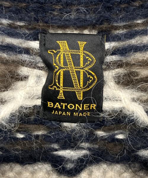 BATONER（バトナ―）BATONER (バトナ―) モヘアニット ネイビー サイズ:不明の古着・服飾アイテム
